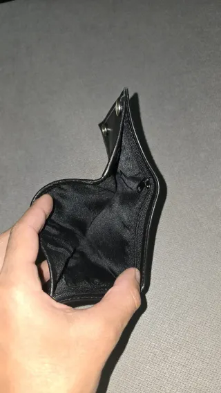 Cartera Harley Davidson Cuero Negro