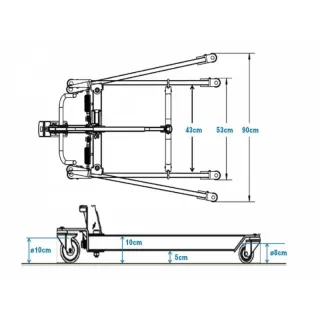 Grúa ortopédica Fortia-Mini discapacidad ancianos