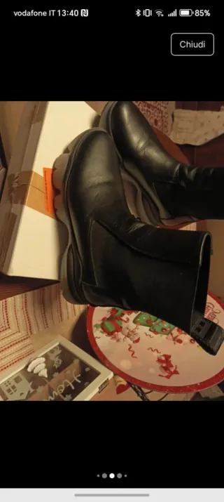 Stivaletti neri Borbonese Tg 39