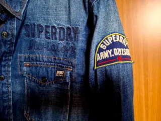 Camisa vaquera Superdry azul