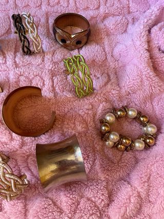 Lote Bisutería Pulseras collares anillos pendiente