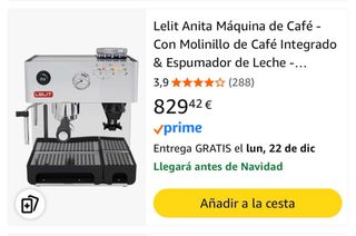 Cafetera Lelit Anita con Molinillo