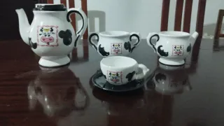 Juego de tazas de café de cerámica
