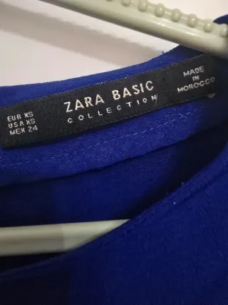 Mono Zara azul manga larga
