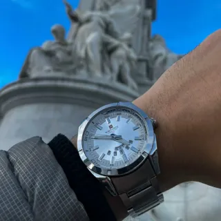 Reloj Naviforce Plata y Blanco