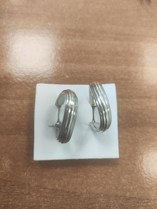 Pendientes Aro Plata Ley Gomez