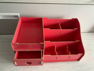 Organizador de escritorio fucsia