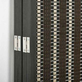 Biombo de 4 Paneles de Bambú Separador