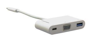 Adaptador Kramer USB-C a VGA y USB-A