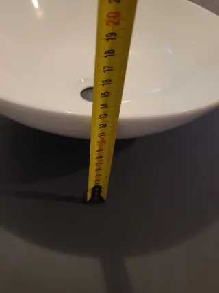 Lavabo SIN ESTRENAR redondo de porcelana