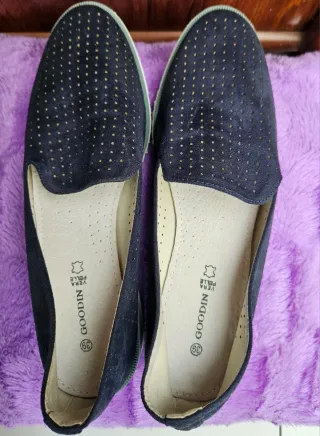 Zapatos planos Goodin azul talla 39
