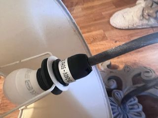 Lámpara de pared beige y gris