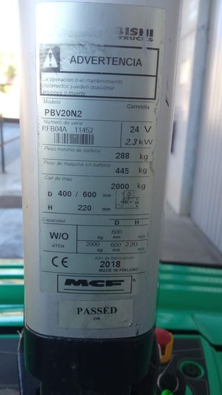 Transpaleta Eléctrica 2.0Kg Ocasión