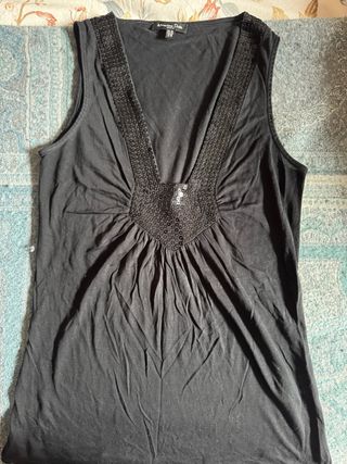 Camiseta fiesta lentejuelas Massimo Dutti