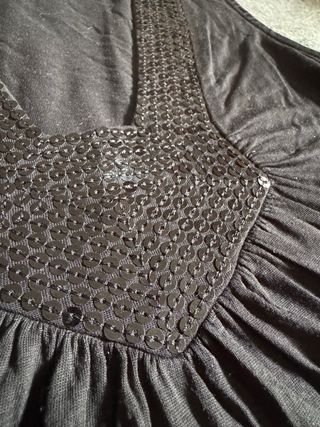 Camiseta fiesta lentejuelas Massimo Dutti