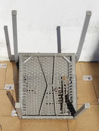 4 estructuras de silla metal  exterior jardín.