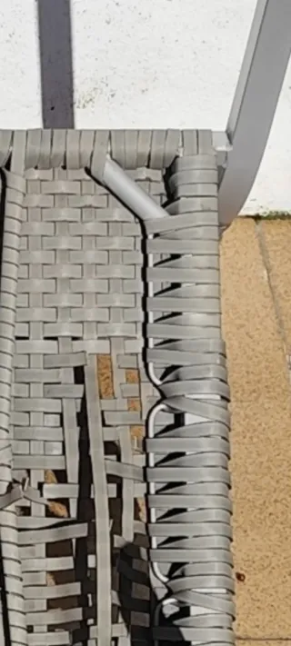 4 estructuras de silla metal  exterior jardín.