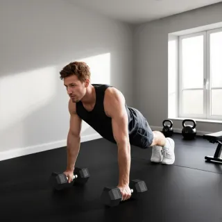 Mancuerna Hexagonal 20 kg Goma