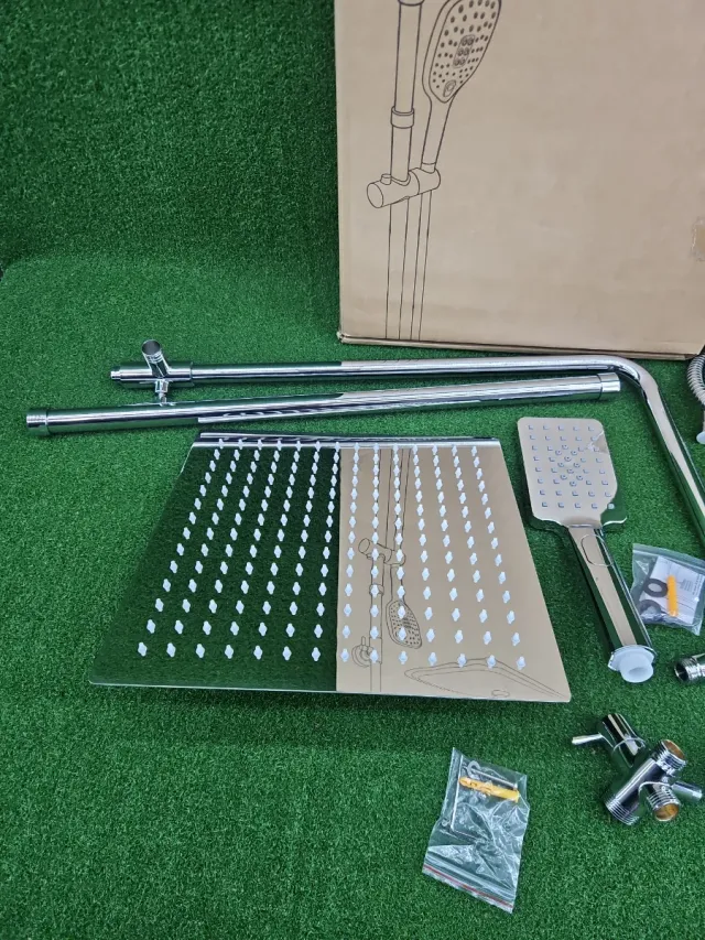 Juego Ducha Görbach Acero Inoxidable