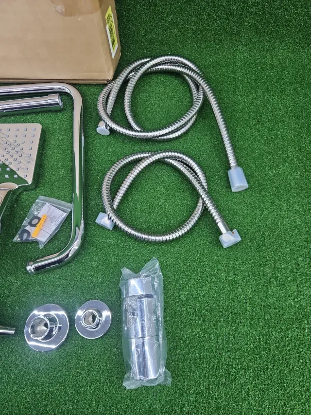 Juego Ducha Görbach Acero Inoxidable