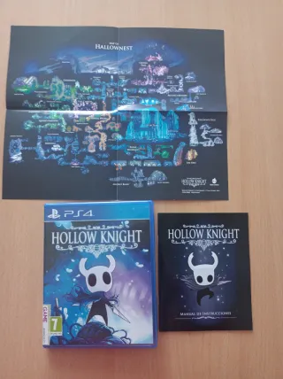 🇪🇦 Hollow Knight PS4 PS5+ Mapa y Manual