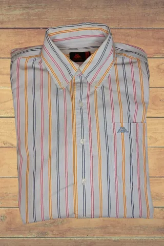 Camicia Kappa Uomo M Righe Multicolor