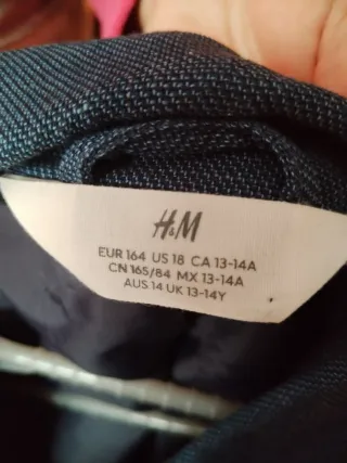 Americana niño azul