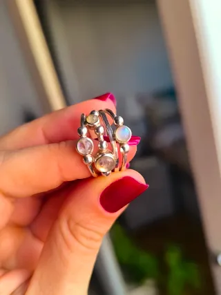 Anillo Plata Piedra Luna