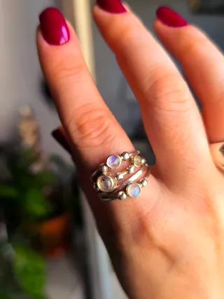 Anillo Plata Piedra Luna