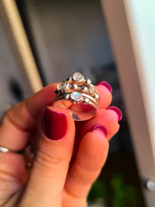 Anillo Plata Piedra Luna