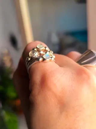 Anillo Plata Piedra Luna