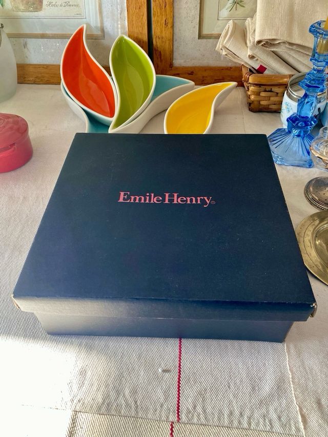 Mini cocottes Emile Henry originales set 4 + libro