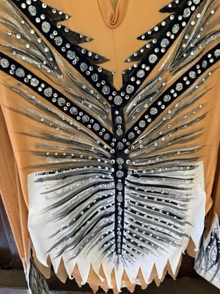 Maillot Gimnasia Rítmica Negro y Blanco