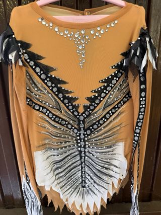 Maillot Gimnasia Rítmica Negro y Blanco