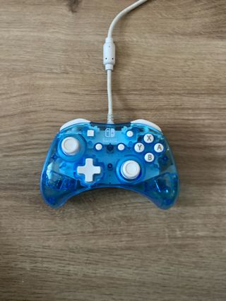 Mando Nintendo Switch Azul Transparente