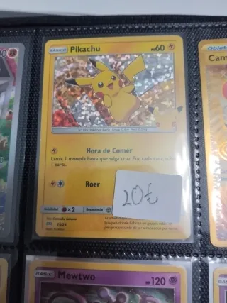 Carta Pokémon Pikachu Básico 60 HP