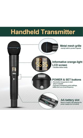 Depusheng R5 Sistema Micrófono Inalámbrico