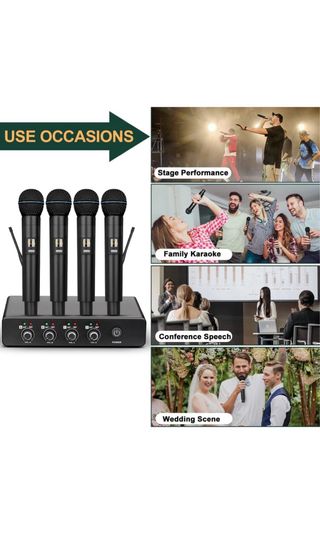 Depusheng R5 Sistema Micrófono Inalámbrico