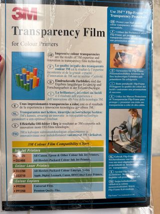 Transparencias 3M para HP Ink Jet