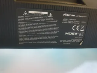 TV Hisense 43 4K sin patas