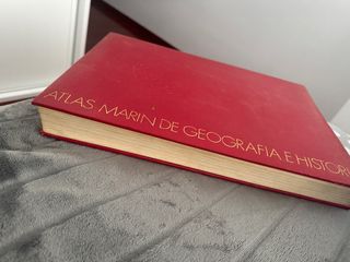 libro antiguo atlas Marín