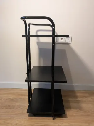 Estantería Metálica/Madera Negra