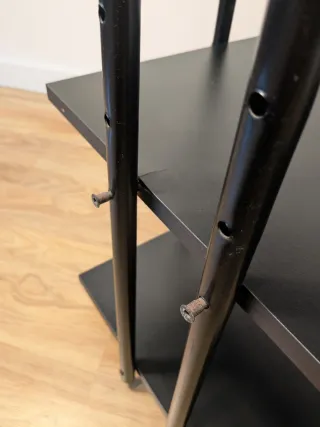 Estantería Metálica/Madera Negra