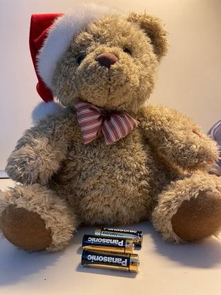 Orsetto peluche natalizio con cappello