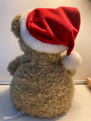Orsetto peluche natalizio con cappello