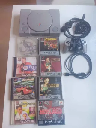 Consola PlayStation 1 + 7 Juegos