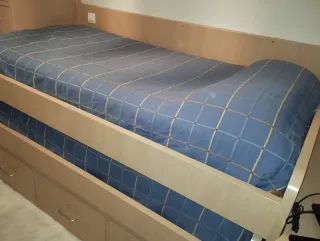 Cama nido de madera maciza