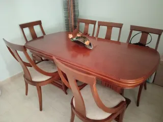 Mueble de salón completo madera y cristal