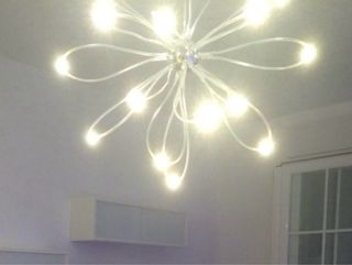Lámpara Techo LED Ikea Transparente/Plateado