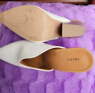 Zapatos Mules INYATI Blancos Talla 40